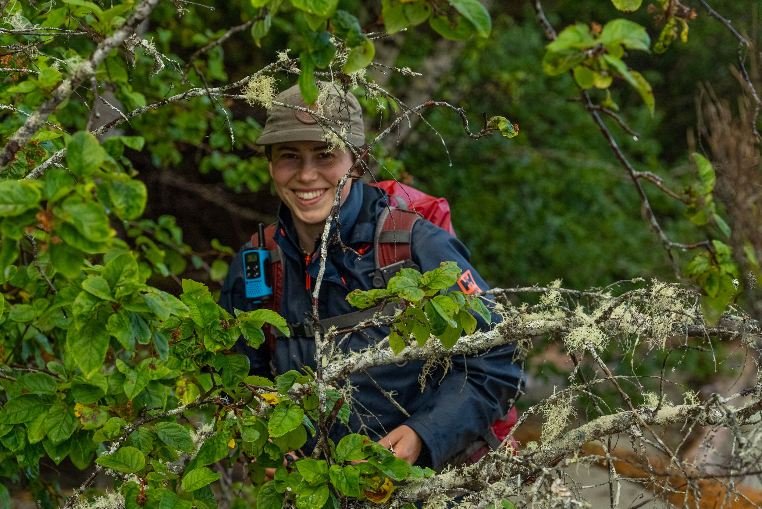 People in nature, Woody plant, Smile, Branch